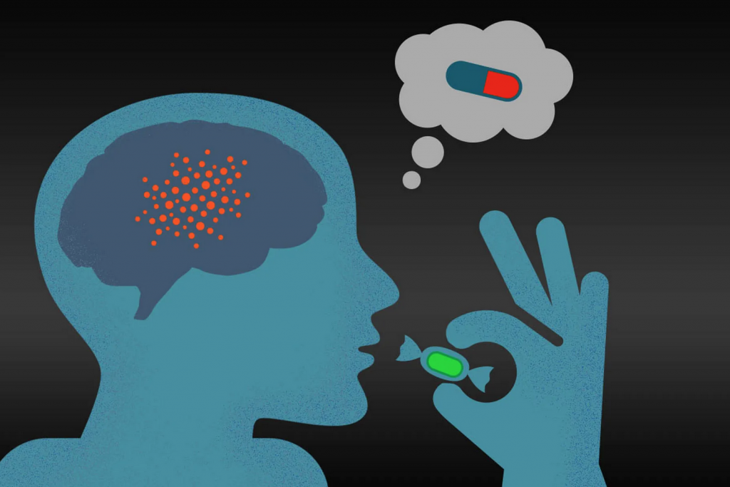 Muestra el Efecto placebo sobre la mente.